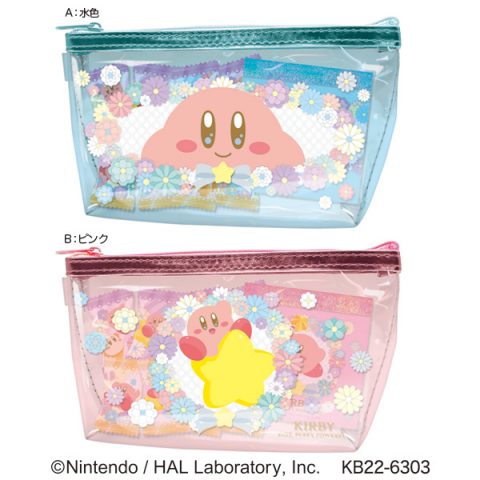 星のカービィメモ入りクリアポーチ