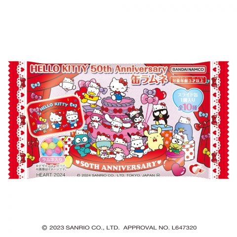 HELLO KITTY 50th Anniversary 缶ラムネ