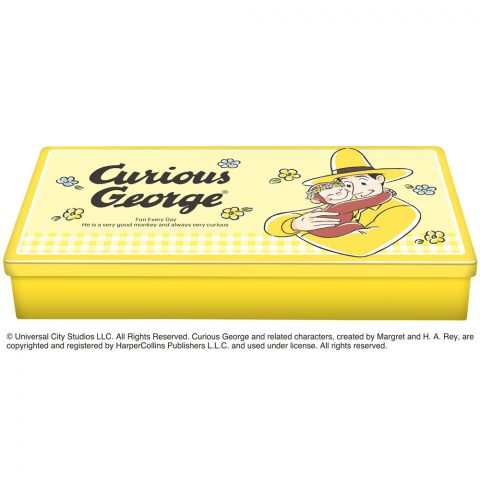 おさるのジョージ レクタングルチョコ缶